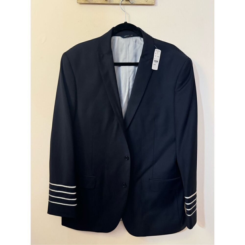 Brooks Brothers x NetJets Jacket Uniform Blazer Wool Blend Navy Blue Men 44L NWT
